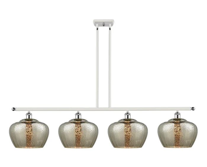 Ballston Four Light Island Pendant in White Polished Chrome (405|516-4I-WPC-G96-L)
