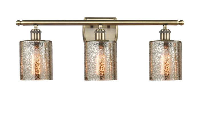 Ballston LED Bath Vanity in Antique Brass (405|516-3W-AB-G116-LED)