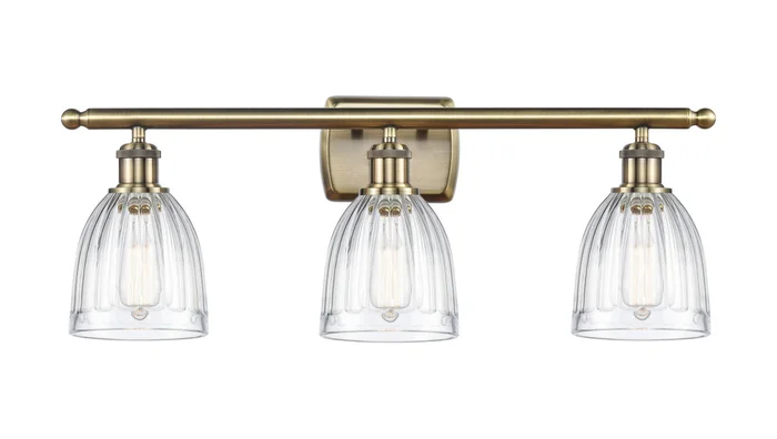 Ballston LED Bath Vanity in Antique Brass (405|516-3W-AB-G442-LED)