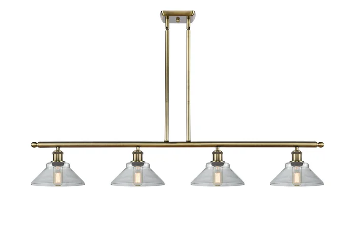 Ballston LED Island Pendant in Antique Brass (405|516-4I-AB-G132-LED)