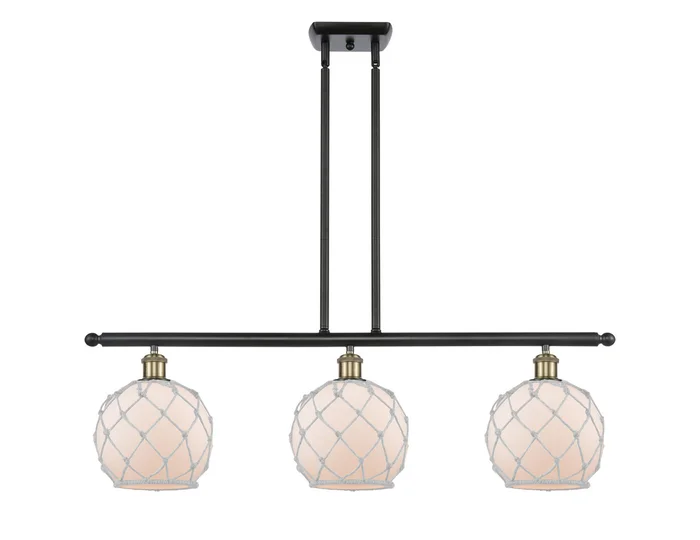 Ballston LED Island Pendant in Black Antique Brass (405|516-3I-BAB-G121-8RW-LED)