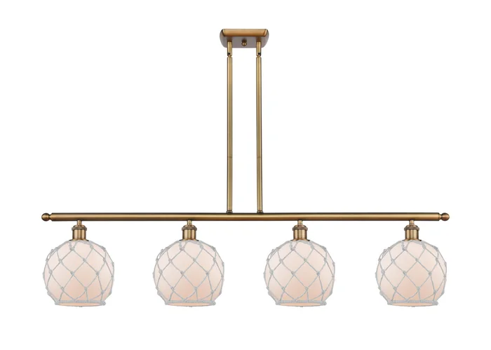 Ballston LED Island Pendant in Brushed Brass (405|516-4I-BB-G121-8RW-LED)