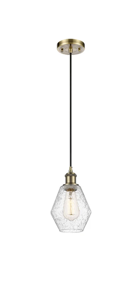Ballston LED Mini Pendant in Antique Brass (405|516-1P-AB-G654-6-LED)