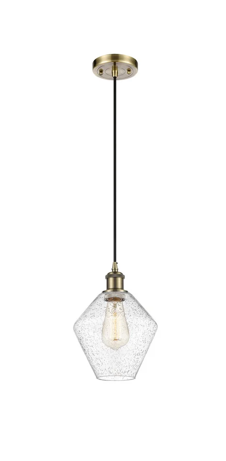 Ballston LED Mini Pendant in Antique Brass (405|516-1P-AB-G654-8-LED)