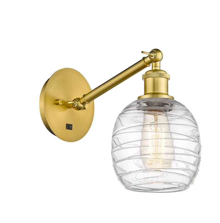 Ballston LED Wall Sconce in Satin Gold (405|317-1W-SG-G1013-LED)