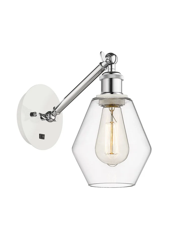 Ballston LED Wall Sconce in White Polished Chrome (405|317-1W-WPC-G652-6-LED)