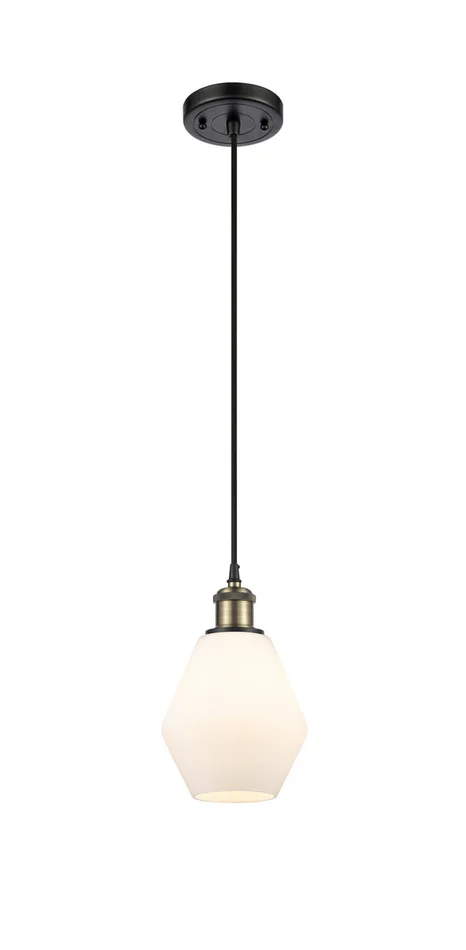 Ballston One Light Mini Pendant in Black Antique Brass (405|516-1P-BAB-G651-6)