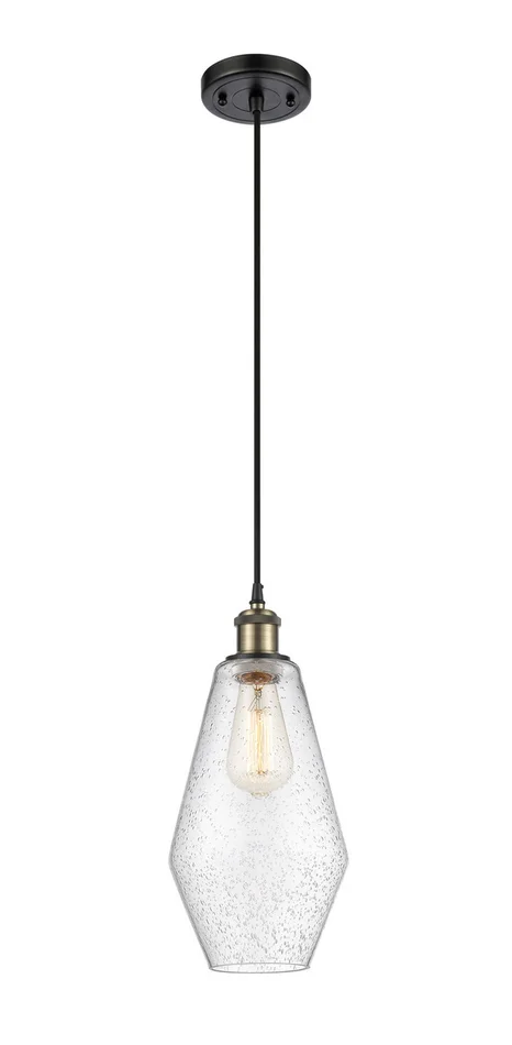 Ballston One Light Mini Pendant in Black Antique Brass (405|516-1P-BAB-G654-7)
