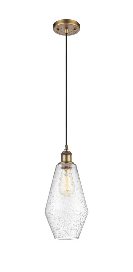 Ballston One Light Mini Pendant in Brushed Brass (405|516-1P-BB-G654-7)