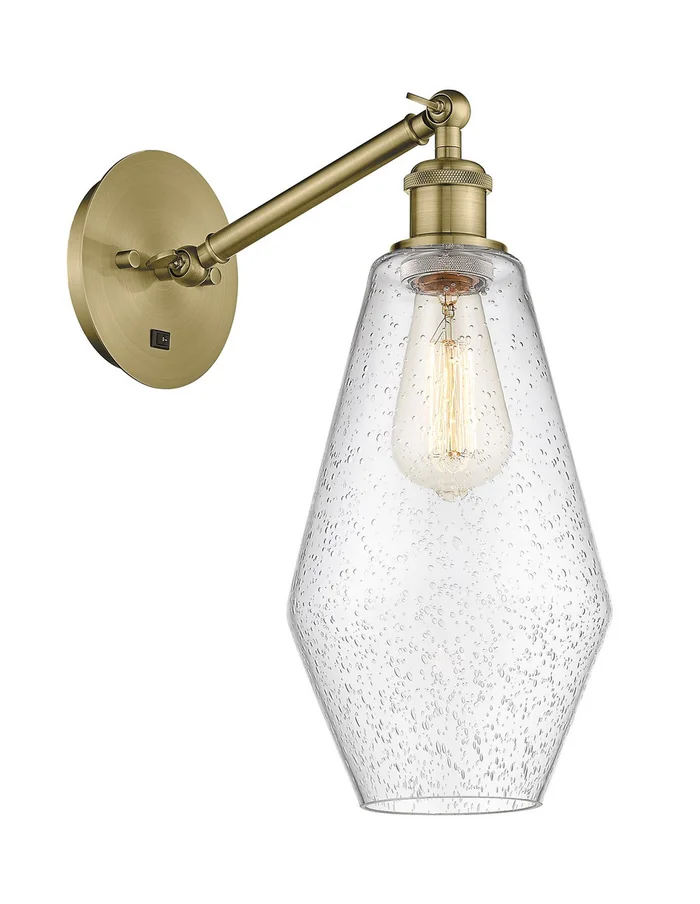 Ballston One Light Wall Sconce in Antique Brass (405|317-1W-AB-G654-7)