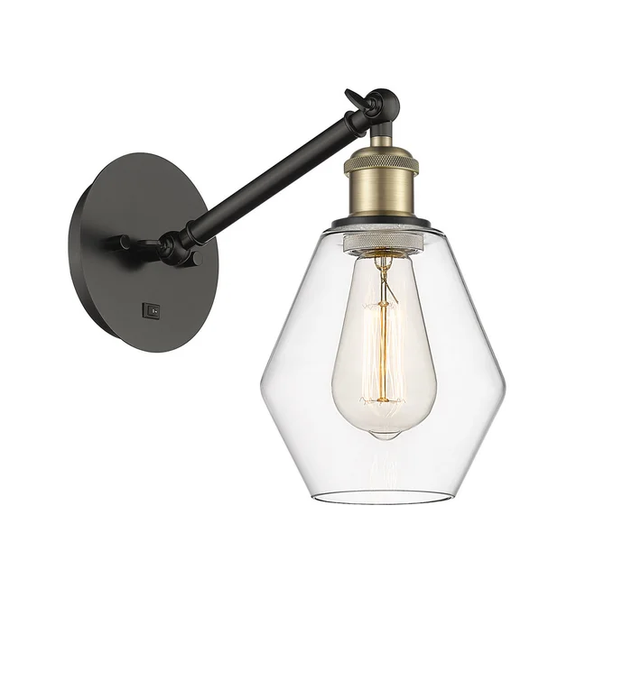 Ballston One Light Wall Sconce in Black Antique Brass (405|317-1W-BAB-G652-6)