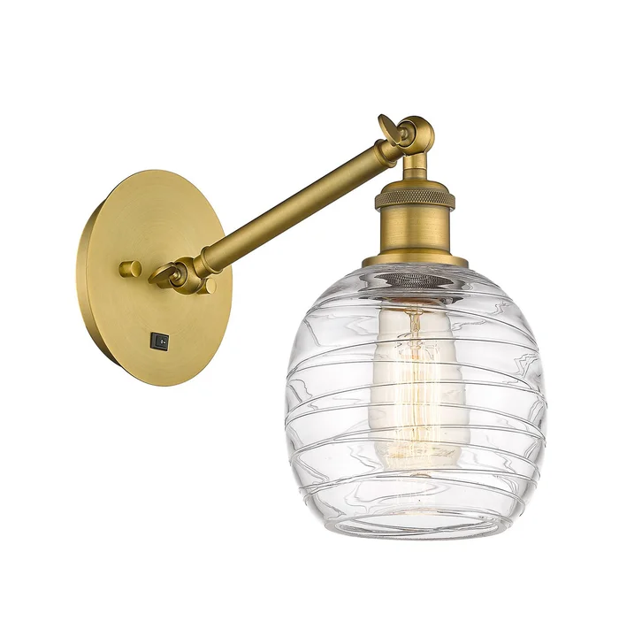 Ballston One Light Wall Sconce in Brushed Brass (405|317-1W-BB-G1013)