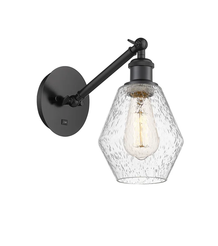 Ballston One Light Wall Sconce in Matte Black (405|317-1W-BK-G654-6)