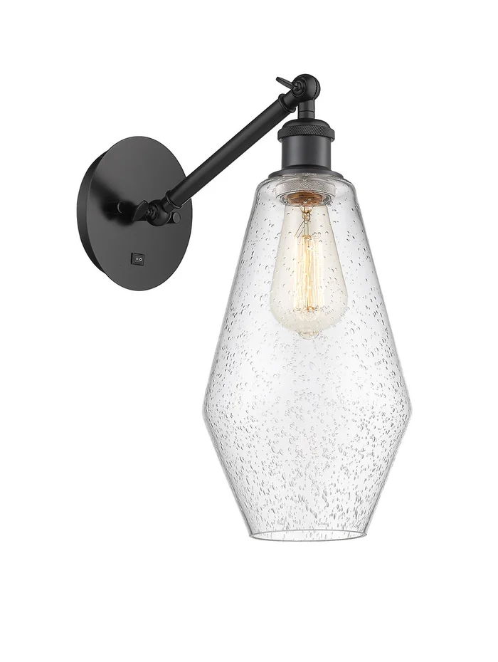 Ballston One Light Wall Sconce in Matte Black (405|317-1W-BK-G654-7)