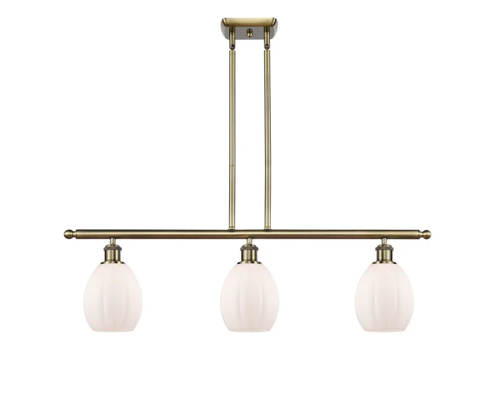 Ballston Three Light Island Pendant in Antique Brass (405|516-3I-AB-G81)