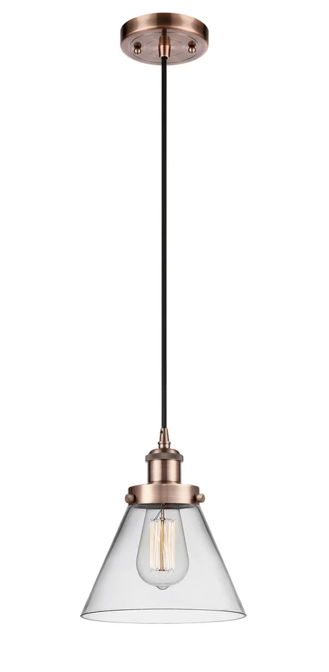 Ballston Urban LED Mini Pendant in Antique Copper (405|916-1P-AC-G42-LED)
