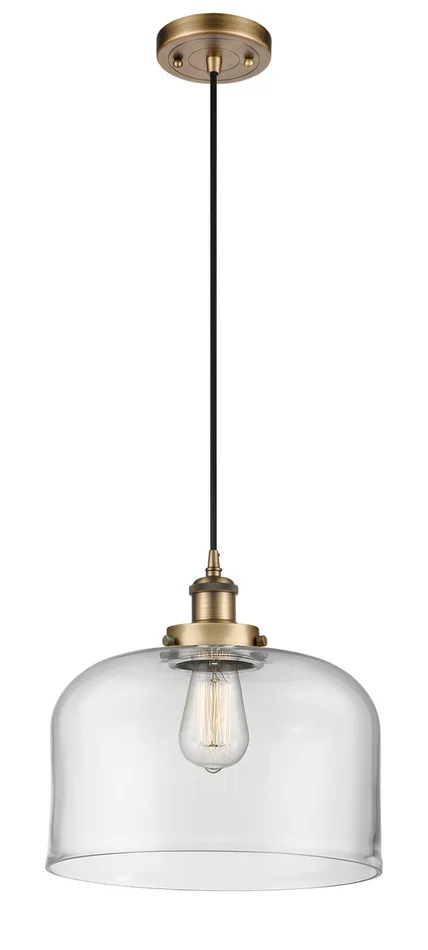 Ballston Urban LED Mini Pendant in Brushed Brass (405|916-1P-BB-G72-L-LED)