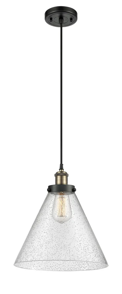 Ballston Urban LED Pendant in Matte Black (405|916-1P-BK-G44-L)