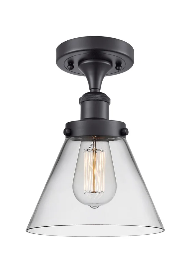 Ballston Urban LED Semi-Flush Mount in Matte Black (405|916-1C-BK-G42-LED)