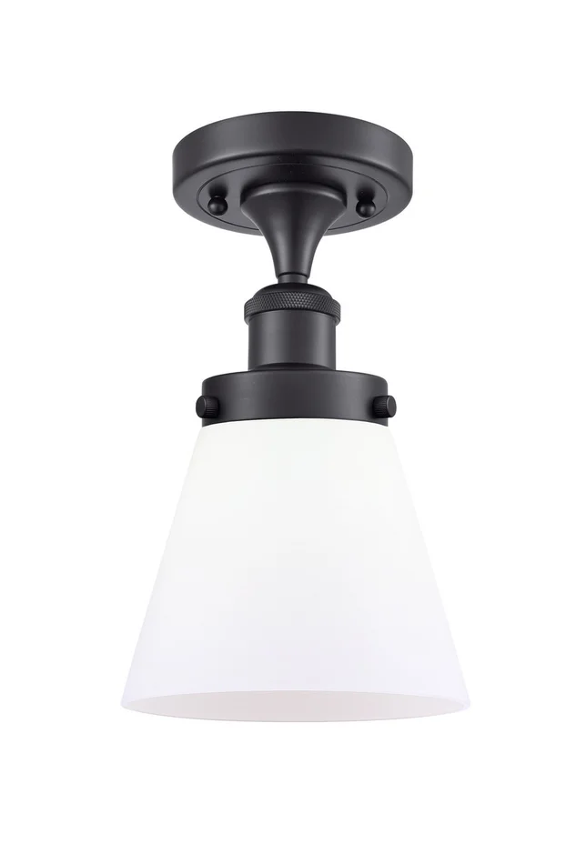 Ballston Urban LED Semi-Flush Mount in Matte Black (405|916-1C-BK-G61-LED)
