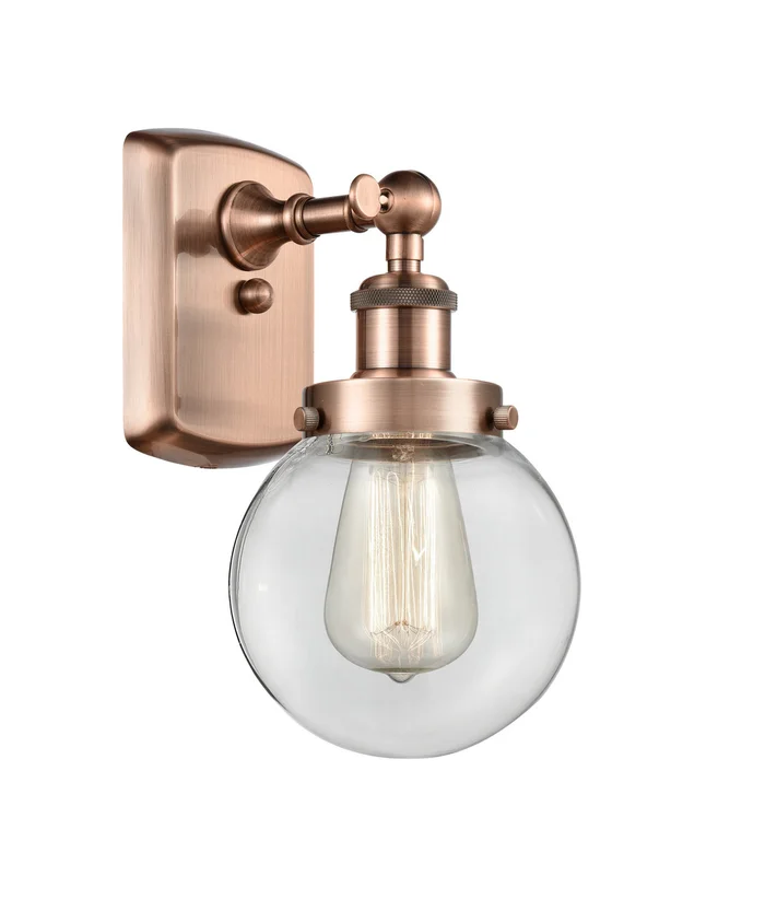Ballston Urban LED Wall Sconce in Antique Copper (405|916-1W-AC-G202-6-LED)