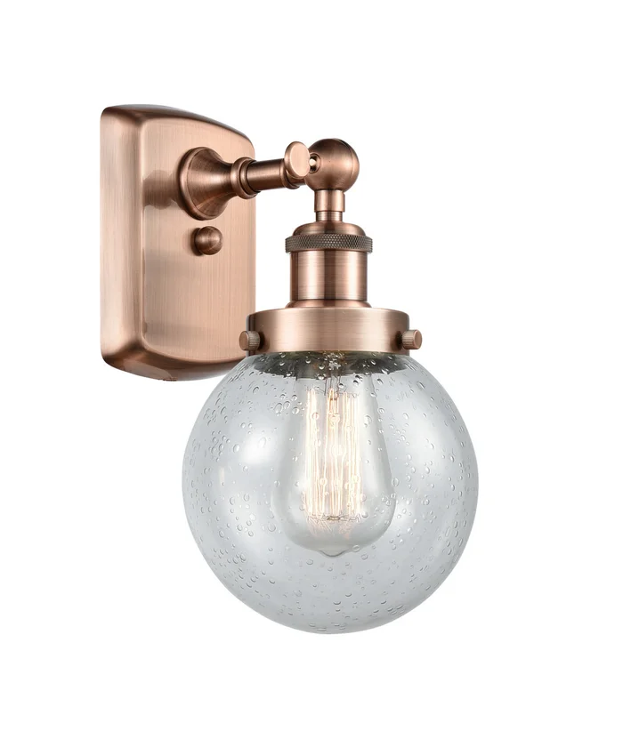 Ballston Urban LED Wall Sconce in Antique Copper (405|916-1W-AC-G204-6-LED)