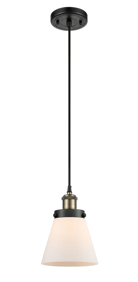 Ballston Urban One Light Mini Pendant in Black Antique Brass (405|916-1P-BAB-G61)