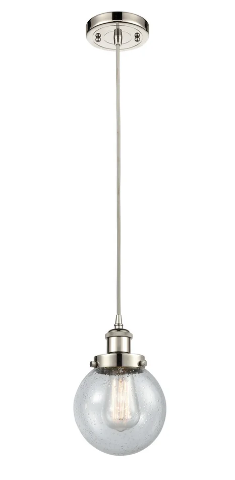 Ballston Urban One Light Mini Pendant in Polished Nickel (405|916-1P-PN-G204-6)