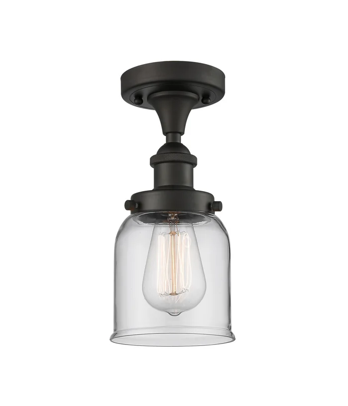 Ballston Urban One Light Semi-Flush Mount in Oil Rubbed Bronze (405|916-1C-OB-G52)