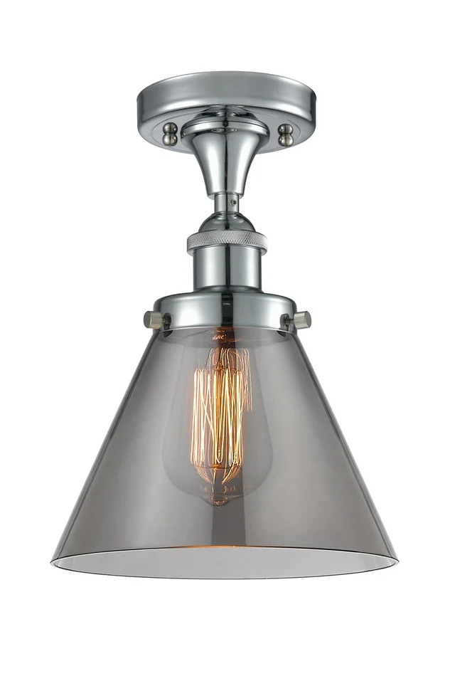 Ballston Urban One Light Semi-Flush Mount in Polished Chrome (405|916-1C-PC-G43)