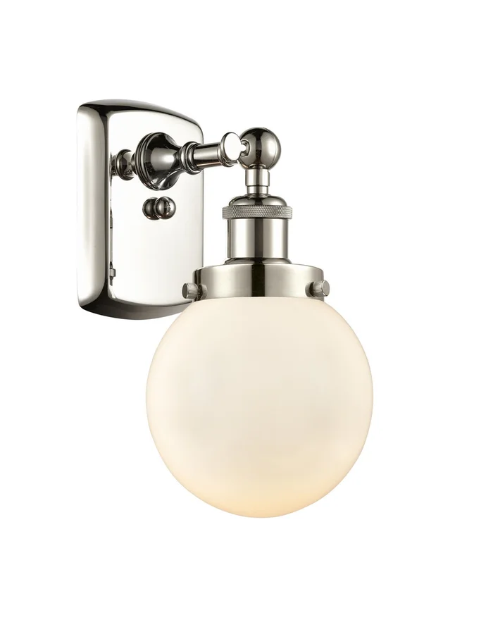 Ballston Urban One Light Wall Sconce in Polished Nickel (405|916-1W-PN-G201-6)