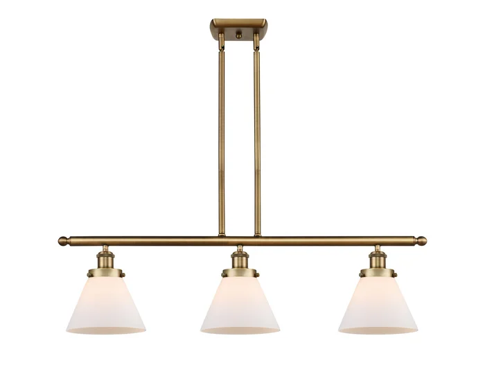 Ballston Urban Three Light Island Pendant in Brushed Brass (405|916-3I-BB-G41)