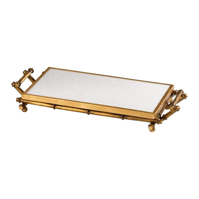 Bamboo Serving Tray Gold By Cyan Design