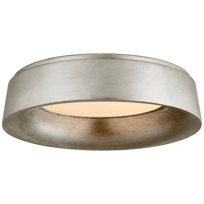 Barbara Barry Halo Large Flush Mount in Burnished Silver Leaf Ceiling Light W17.5″ x H4.5″