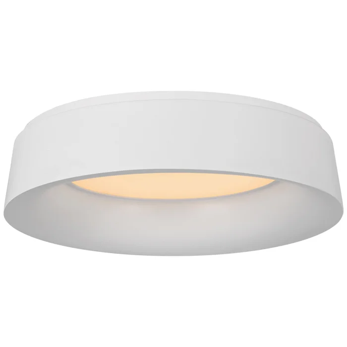 Barbara Barry Halo Large Flush Mount in Matte White Ceiling Light W17.5″ x H4.5″