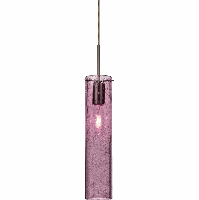 Besa 1JT-JUNI16PL-BR Juni Contemporary Bronze Plum Bubble 16″ Mini Drop Ceiling Light Fixture