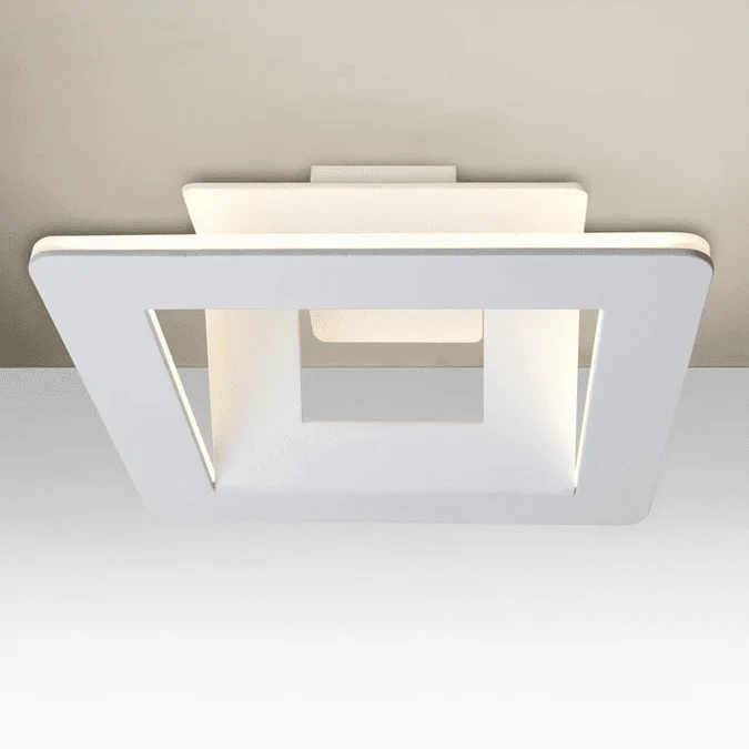 Besa MATRIX-LED-WH Matrix Contemporary White LED Flush Mount Lighting Fixture
