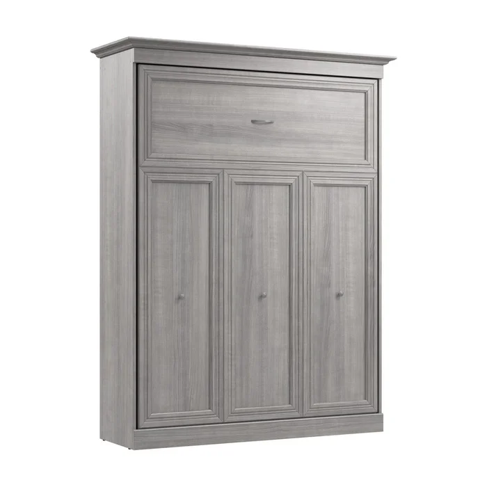 Bestar Versatile 70 W Queen Murphy Bed – Platinum Grey|Grand lit escamotable Versatile de Bestar de 70po (L) – gris platine