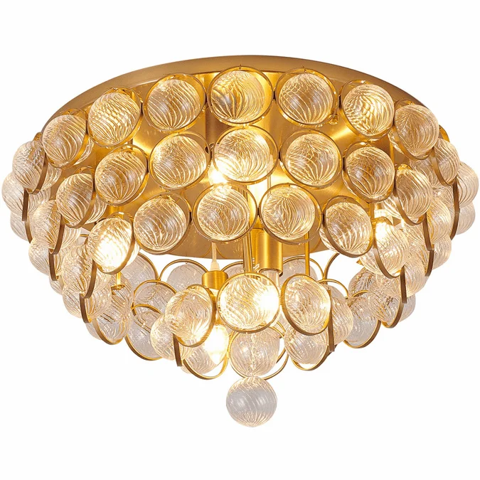 Bethel International BE13C24BR Contemporary Brass Flush Lighting