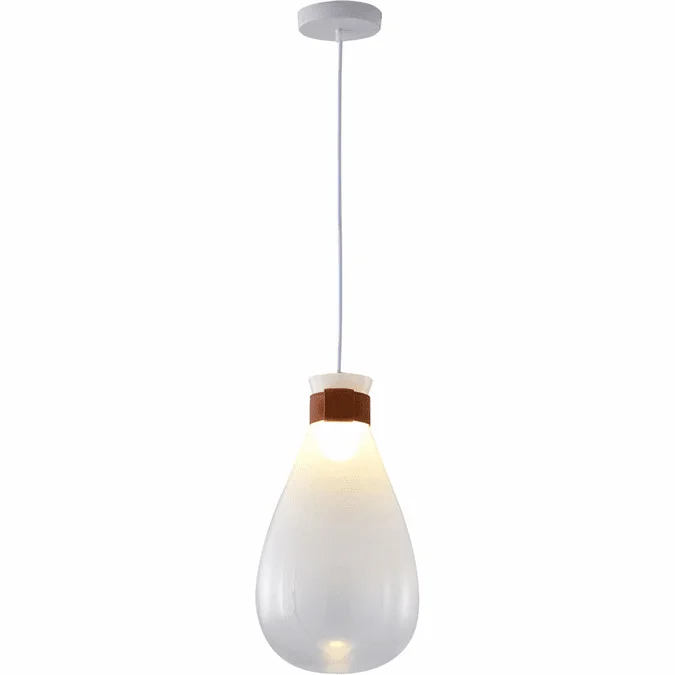 Bethel International DLS30P10W Modern White Mini Drop Lighting Fixture