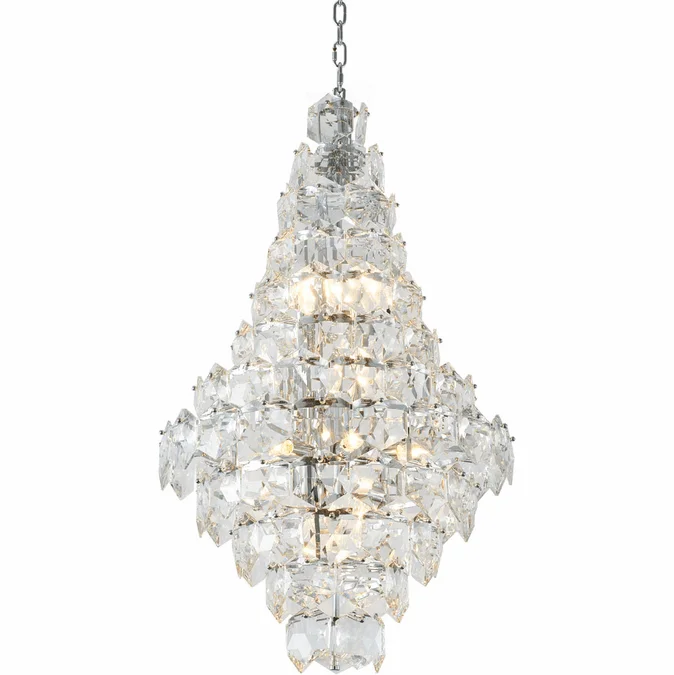 Bethel International GL436C24CH-1 Chrome Ceiling Pendant Light