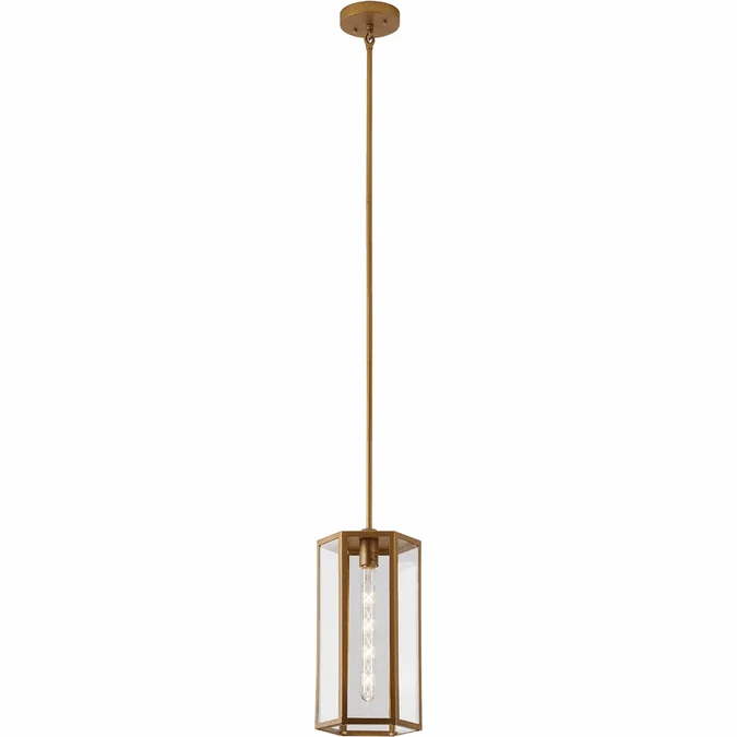 Bethel International KC03P15BR Contemporary Brass Outdoor Ceiling Pendant Light