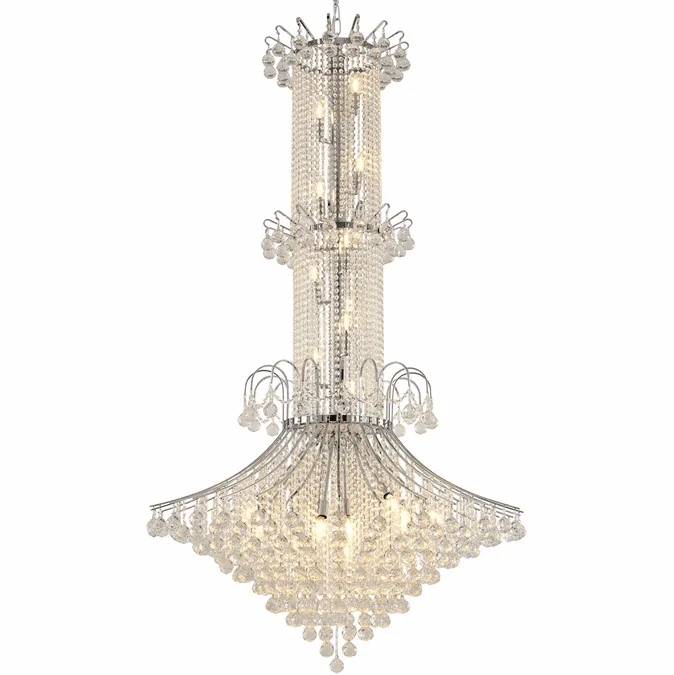 Bethel International LA47C72CH Chrome Foyer Light Fixture