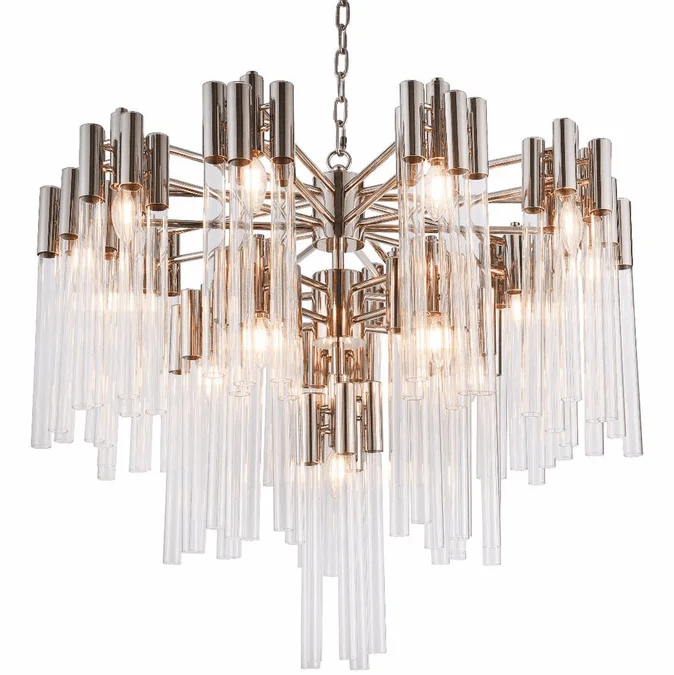 Bethel International MU21P33HN Contemporary Chrome Chandelier Lighting