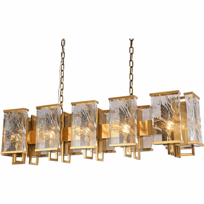 Bethel International MU77 Brass Island Light Fixture