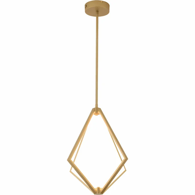Bethel International WE01C18GD Contemporary Gold LED 18″ Pendant Lighting Fixture