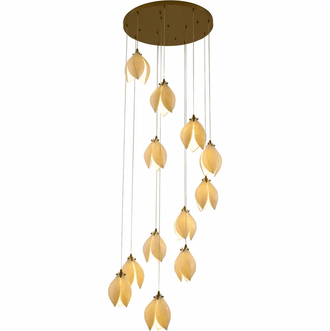 Bethel International ZA43C24BR Contemporary Bronze Multi Pendant Light