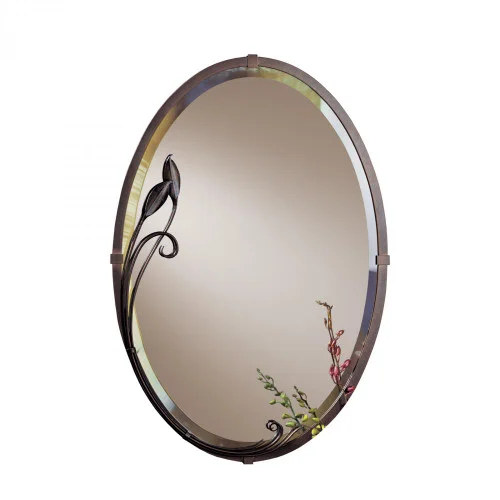 Beveled Oval Mirror with Leaf (65|710014-14)
