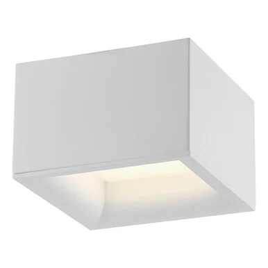 Bloc LED Flush Mount in White (18|50009LEDD-WH/ACR)