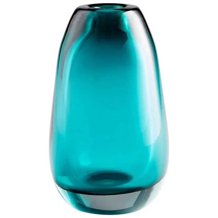 Blown Ocean Vase Blue Small By Cyan Design